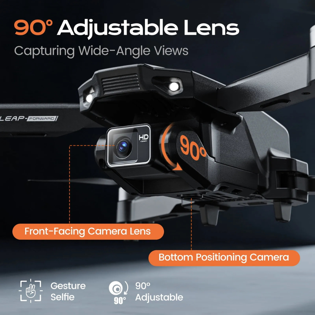 HD Camera Drone with 360° Flip, Optical Flow Hover, Gesture Control & 3-Speed Modes – Beginner Friendly Quadcopter